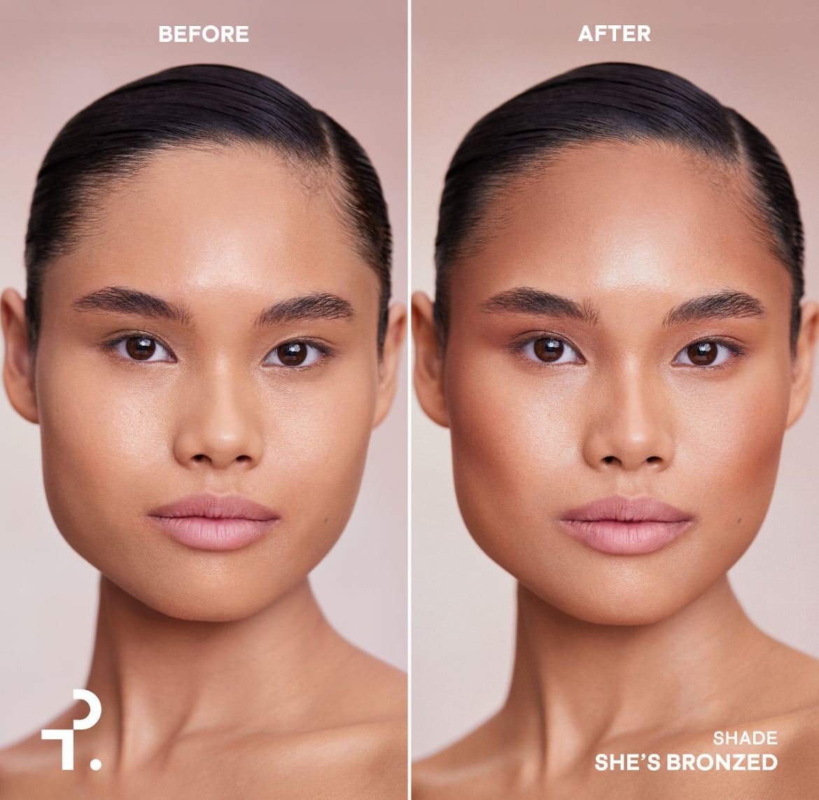 She’s bronzed contorno
