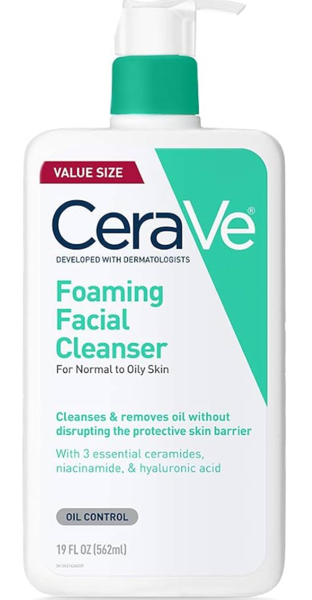 Cerave Foaming Facial Cleaser para pieles grasas 19oz