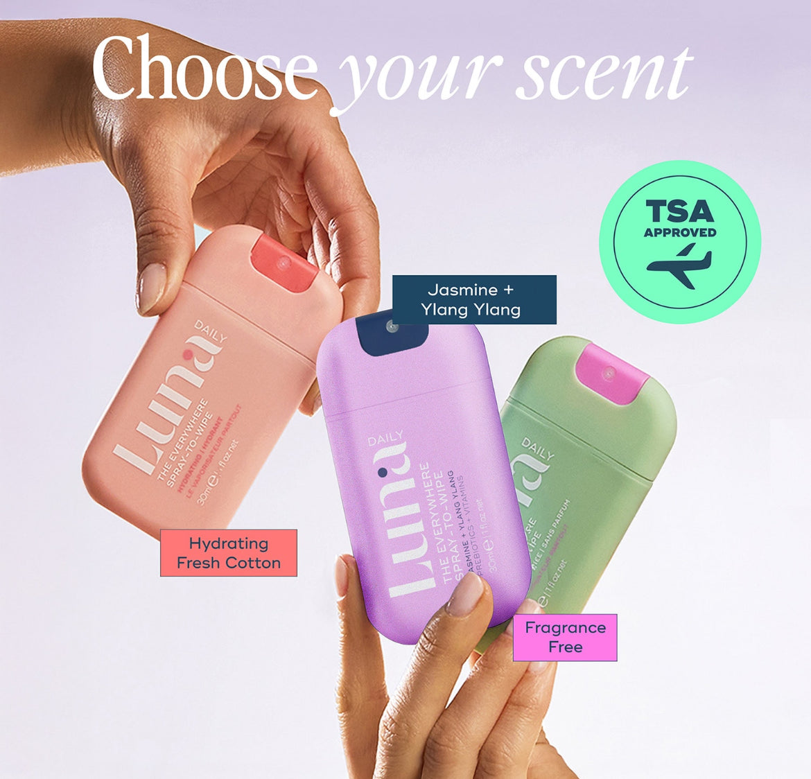 Luna Daily ¡Cuidado corporal sin enjuague en miniatura!
