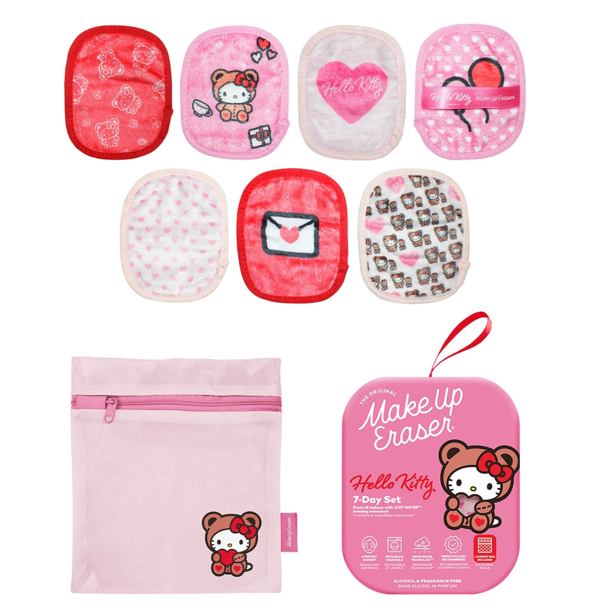 MAKEUP ERASER- Set de 7 toallitas desmaquillantes reutilizables