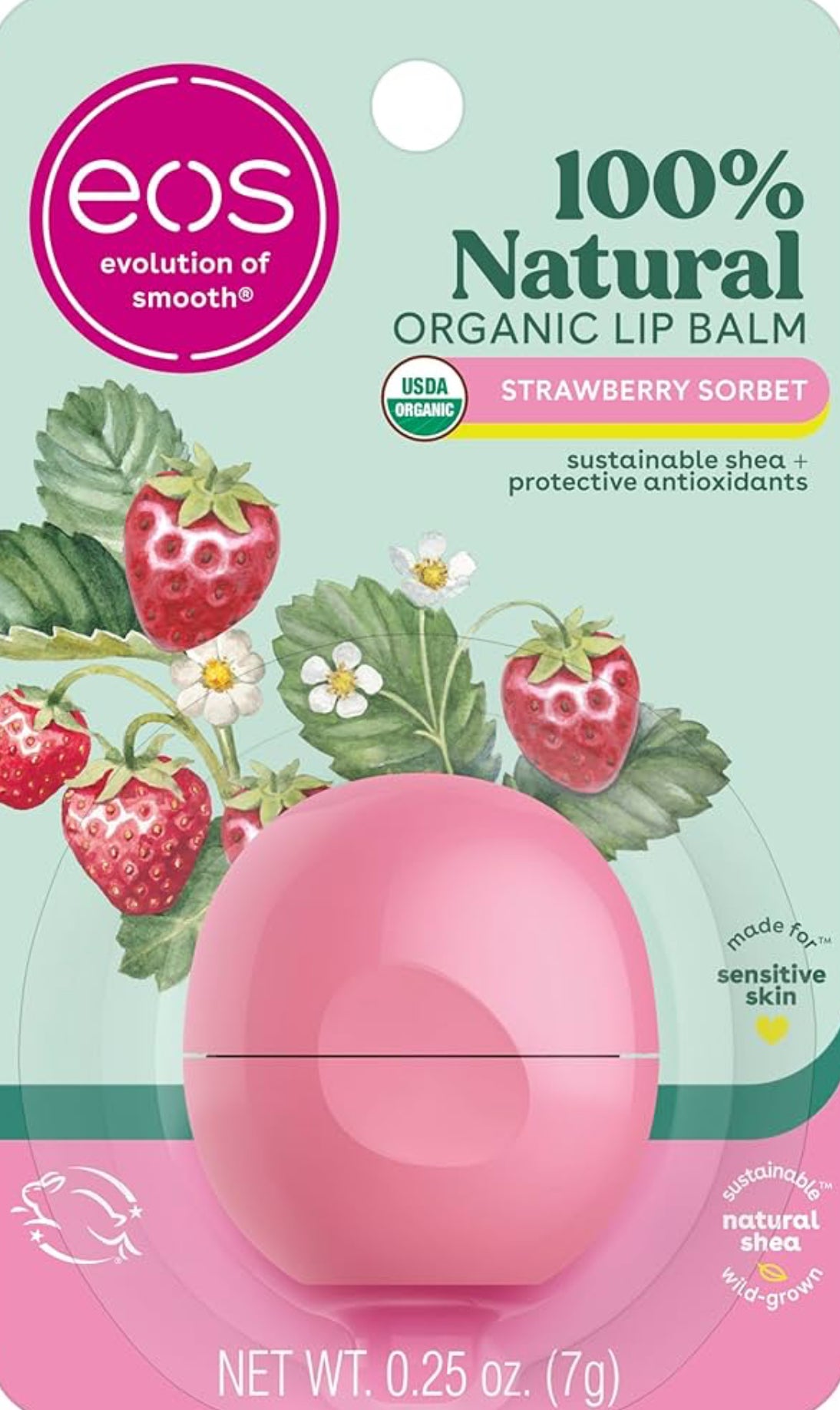 EOS bálsamo labial de fresa