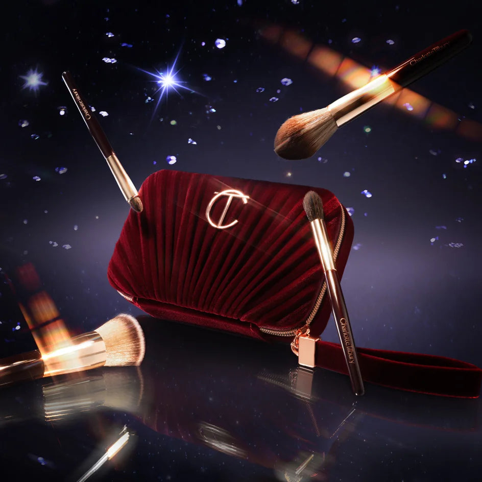 Mini Brochas Charlotte Tilbury con estuche para viaje